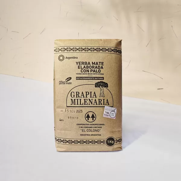 YERBA MATE- GRAPIA MILENARIA X 1 KG. (suave antiácida)